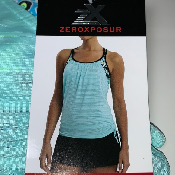 ZeroXposur Womens 2-in-1 Tankini & Swim Short 2-Pc - Picture 5 of 9